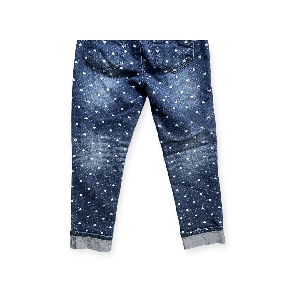 Girls Arizona jeans with white hearts